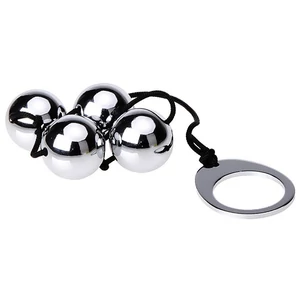 Heavy Metal Anal Beads - 4 db, fémből készült golyó