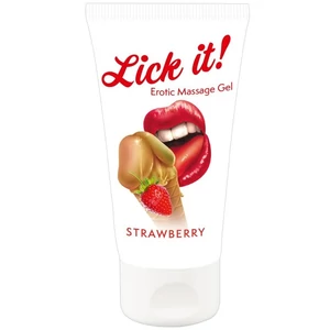 Lick it! - Ízesített síkosító és masszázsgél - 50 ml