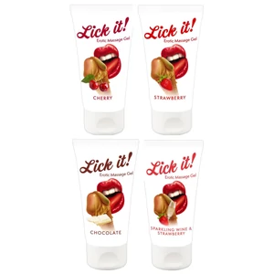 Lick it! - Ízesített síkosító és masszázsgél - 50 ml