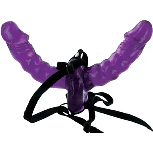Double Delight Strap-On - Felcsatolható, dupla dong nőknek