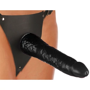 Leather Strap-On - Felcsatolható műpénisz nőknek