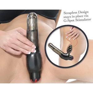 Vibrating Strapless Strap-On, Vibráló felcsatolható, tartópántok nélkül