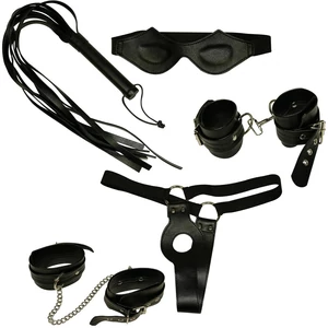 Bondage Set - Bilincsek, korbács, különleges alsónemű