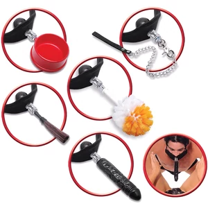 Extreme Compliance Kit Detachable Ball Gag System - Szájpecek cserélhető feltétekkel
