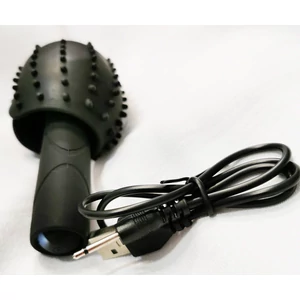 USB töltős makk-vibrátor selymes szilikonból