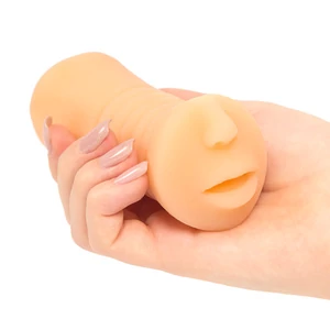 Dual Side Mouth/Pussy - Száj/punci bejáratú, 12 cm-es maszturbátor