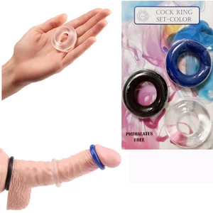 Ring set - 3 színű, 3 db-os péniszgyűrű szett