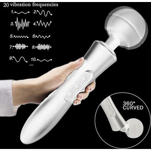 USB-ről tölthető, erős, nagy masszírozó 32 cm
