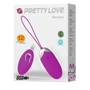 Pretty Love Berger Remote Control Egg - Távirányítható hüvelytojás