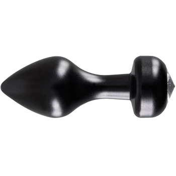 Anal-Plug Heavy Diamond - Alumínium anális dugó csillogó acryl kővel