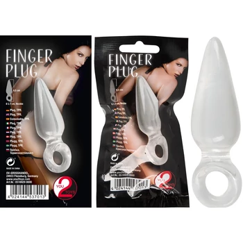 Finger Plug - Zselés anál kúp kezdőknek