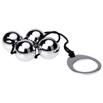 Heavy Metal Anal Beads - 4 db, fémből készült golyó