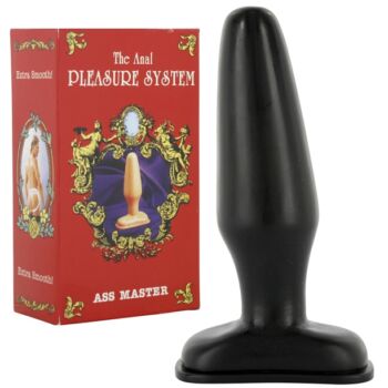 Anal Pleasure System Ass Master Black - Közepes méretű, análdugó