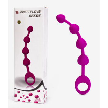 Pretty Love Anal Beads 100% Silicone - Anális golyósor selymes szilikonból
