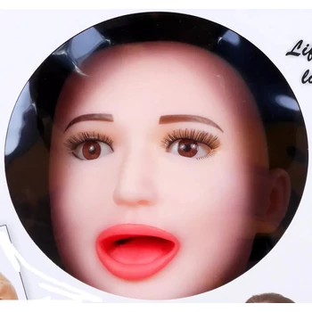 Angelina 3D-s arcú guminő élethű puncival és popsi-lyukkal 