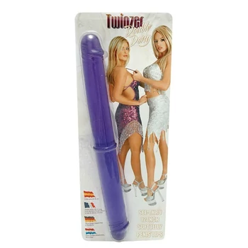 Twinzer - Dupla lila dildó 33 cm
