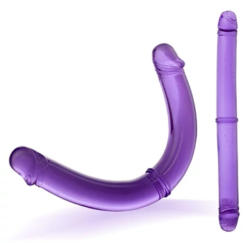 Twinzer - Dupla lila dildó 33 cm