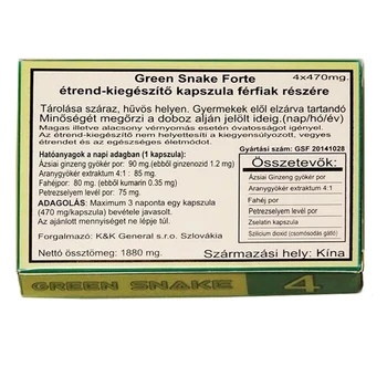 Green Snake Forte - Potencianövelő, vágyfokozó 4 db