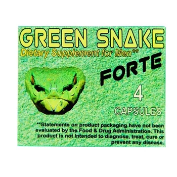 Green Snake Forte - Potencianövelő, vágyfokozó 4 db