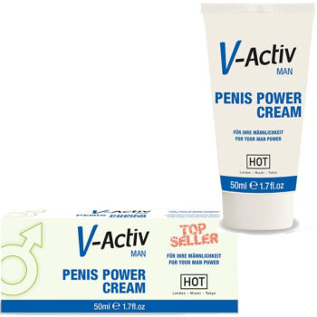 V-Activ Penis Power Cream - Serkentő, vágyfokozó krém 50 ml