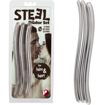Steel Dilator Set - Orvosi acél húgycső tágító szett: 7-10-12 mm