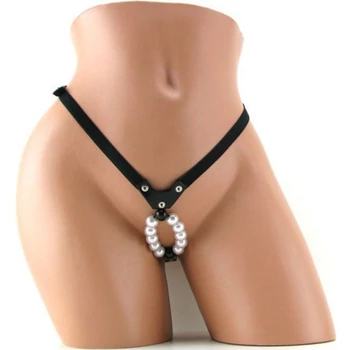 Love'rs Thong with Stroker Beads - Szerelmi tanga gyöngyökkel
