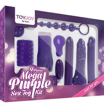 Mega Purple Sex Toy Kit - 9 darabos szett pároknak