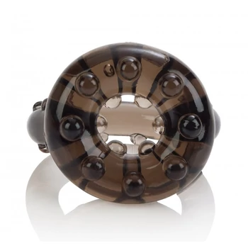 All Star Enhancer Ring - Füst színű, zselés, dupla péniszgyűrű