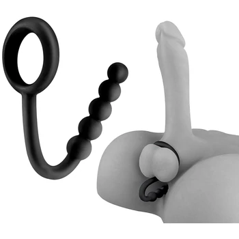 Ball Cinch With Anal Bead - Here-gyűrű anális gyöngysorral