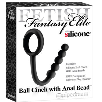 Ball Cinch With Anal Bead - Here-gyűrű anális gyöngysorral