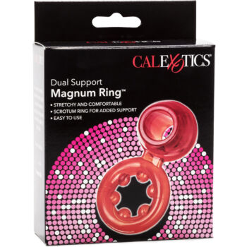 Dual Support Magnum  Ring - Zselés, dupla péniszgyűrű