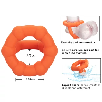 Alpha ring könnyen megnyúló erős pénisz gyűrű here-gyűrűvel