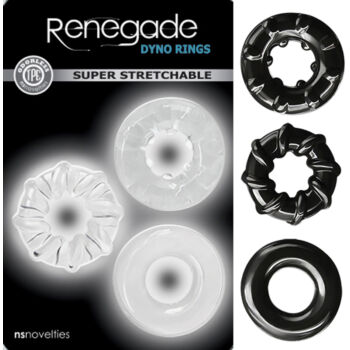 Renegade Dyno Penis Rings - 3 db péniszgyűrű