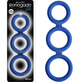 Renegade Triad Rings - Triring: 3  db szilikon péniszgyűrű összekötve