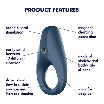 Satisfyer Rocket Ring - Vibráló péniszgyűrű akkumulátorral