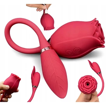 Rose Massager - Léghullámos csikló szívogató vibráló tojással