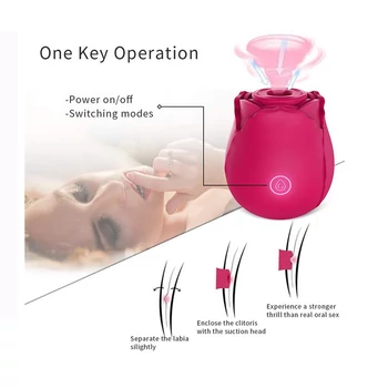 Rose Massager - Vibráló csikló szívogató (Womanizer helyett)