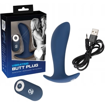 Vibrating Butt Plug - Akkumulátoros vibrátor távirányítóval