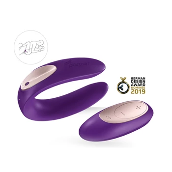 Satisfyer Double Plus Remote - Távirányítható párvibrátor