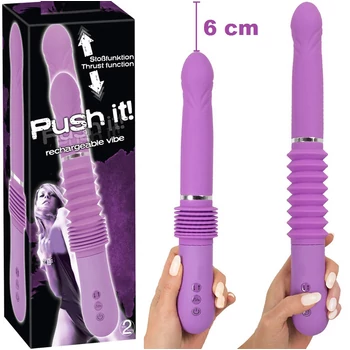 Push it! Rechargeable Vibe - USB-ről tölthető. lökő vibrátor 