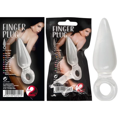 Finger Plug - Zselés anál kúp kezdőknek