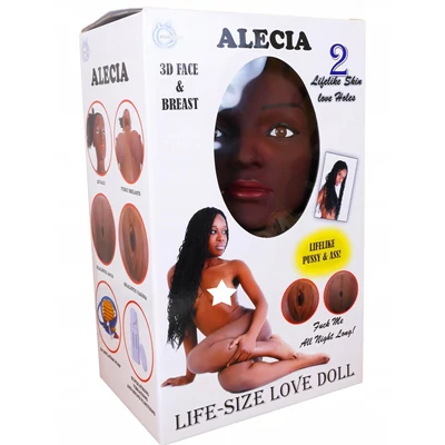 Alecia 3D-s arcú guminő élethű puncival és popsi-lyukkal 