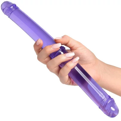 Twinzer - Dupla lila dildó 33 cm