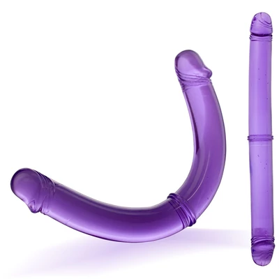 Twinzer - Dupla lila dildó 33 cm