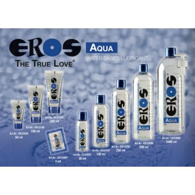 Eros Aqua - Vízbázisú, íztelen síkosító - 200 ml