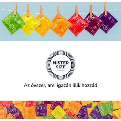Mister Size - Kisebb méretű óvszerek 47-es és 49-es (10 db)
