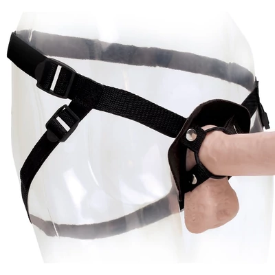 Basix Rubber Works Universal Harness - Felcsatolható eszköz 3 különböző átmérőjű gyűrűvel