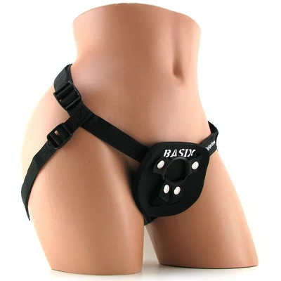 Basix Rubber Works Universal Harness - Felcsatolható eszköz 3 különböző átmérőjű gyűrűvel