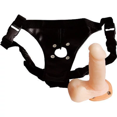 Jelly Dong Strap-On - Zselés felcsatolható dong