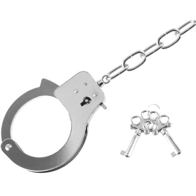 Chrome Hand Cuffs - Bilincs 48 cm-es összekötő lánccal